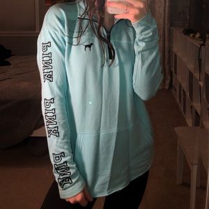 VS PINK Quarter Zip Pullover Sweatshirt